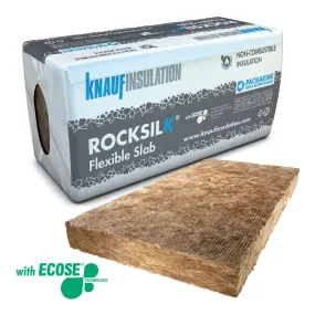 100mm Knauf Rocksilk Flexible Slab (1200mm x 600mm)