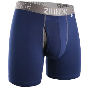 2UNDR Swing Shift 6" Boxer Brief 2U01BB.023 Navy/Grey