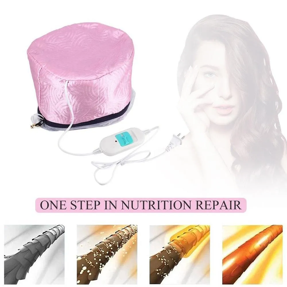 352 Thermal Head Spa Cap Treatment with Beauty Steamer Nourishing Heating Cap