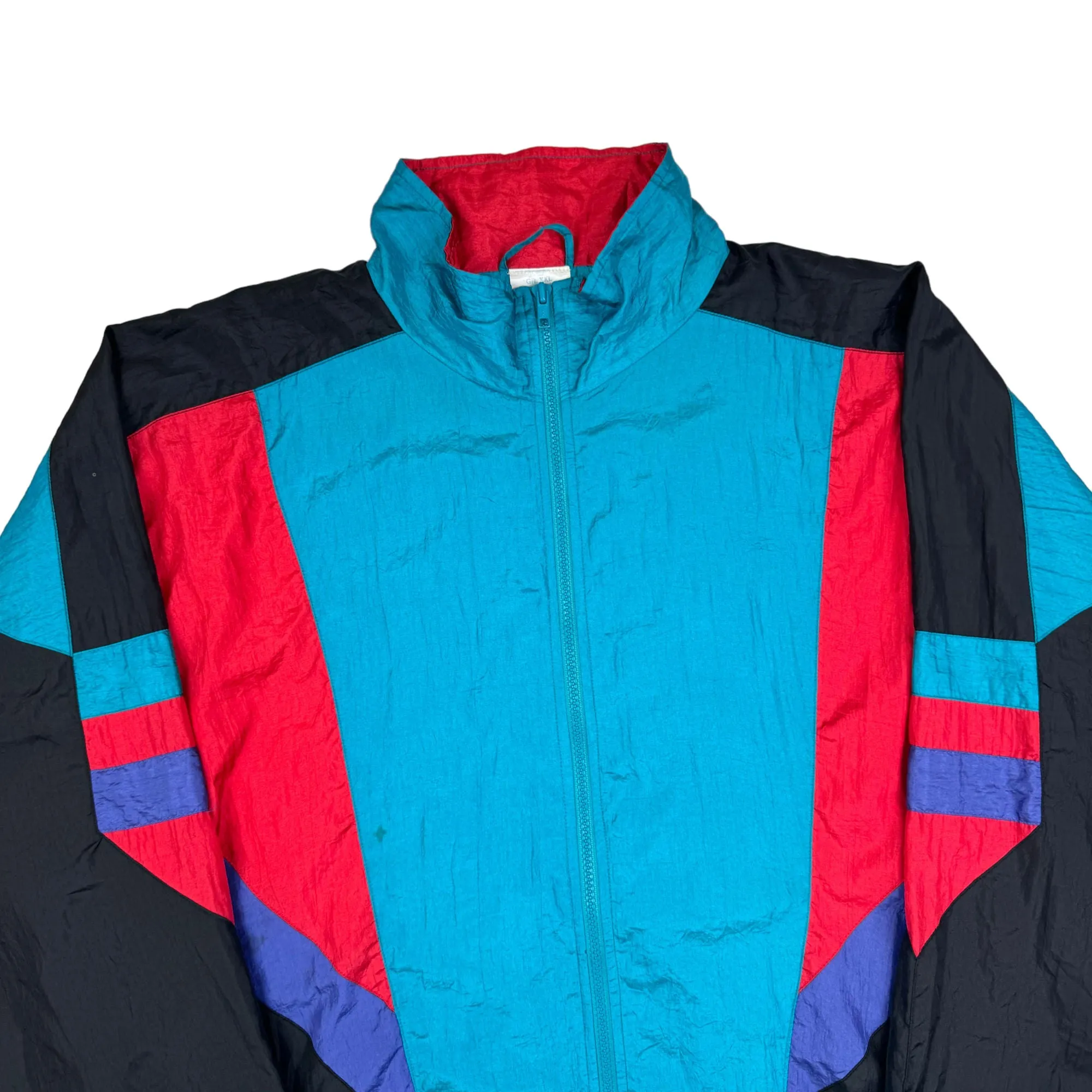 90's Colourblock Track Jacket Multicoloured