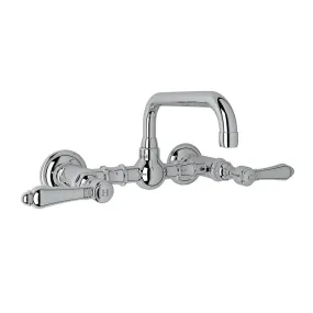 Acqui Two-Handle Wall-Mount Bathroom Faucet in Polished Chrome