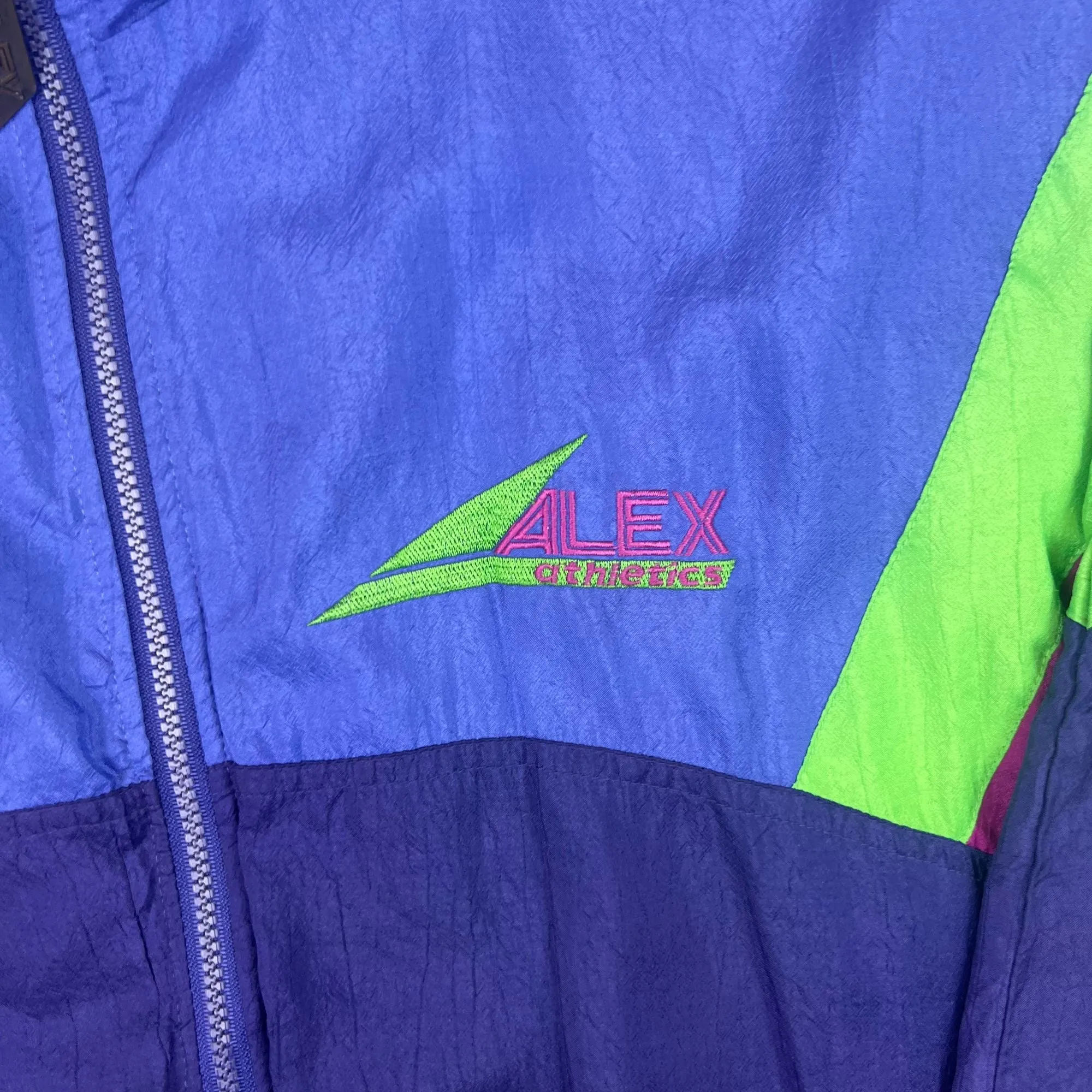 Alex Athletics Colourblock Windbreaker Track Jacket Multicoloured