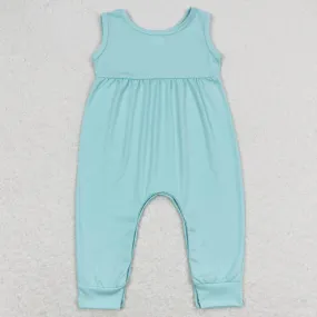 Baby Infant Girls Romper Aqua Sleeveless Summer Rompers SR1446