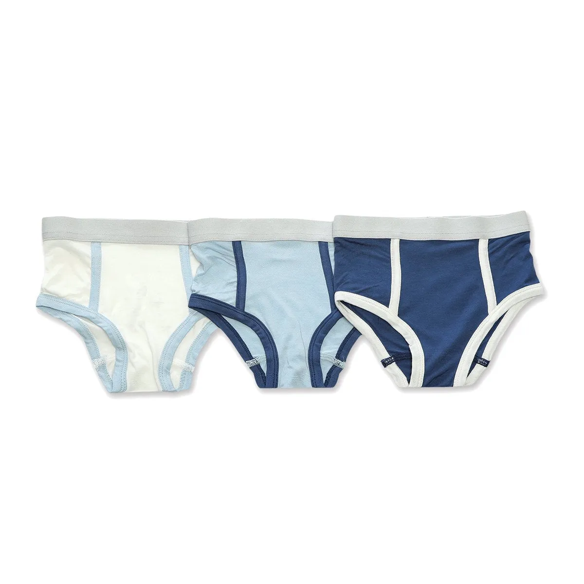 Bamboo Boys Biefs 3 pack (Baby Blue/Captain Navy/Feather)