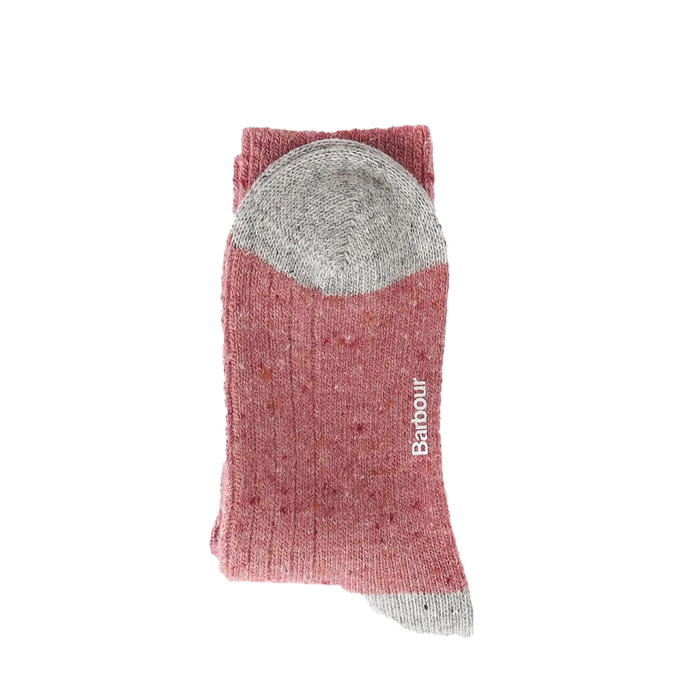 Barbour Ladies Houghton Socks Pink / Light Grey