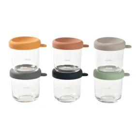 Beaba Set of 6 Glass Jars - 250ml