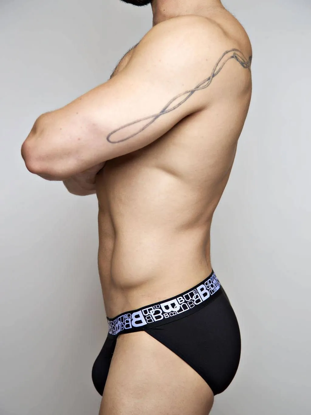 Beauboy Logo Jock Brief - Black