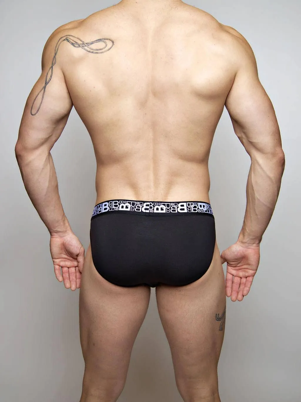 Beauboy Logo Jock Brief - Black