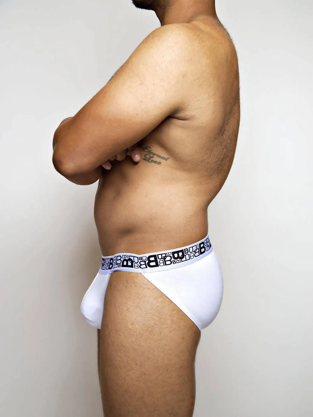 Beauboy Logo Jock Brief - White