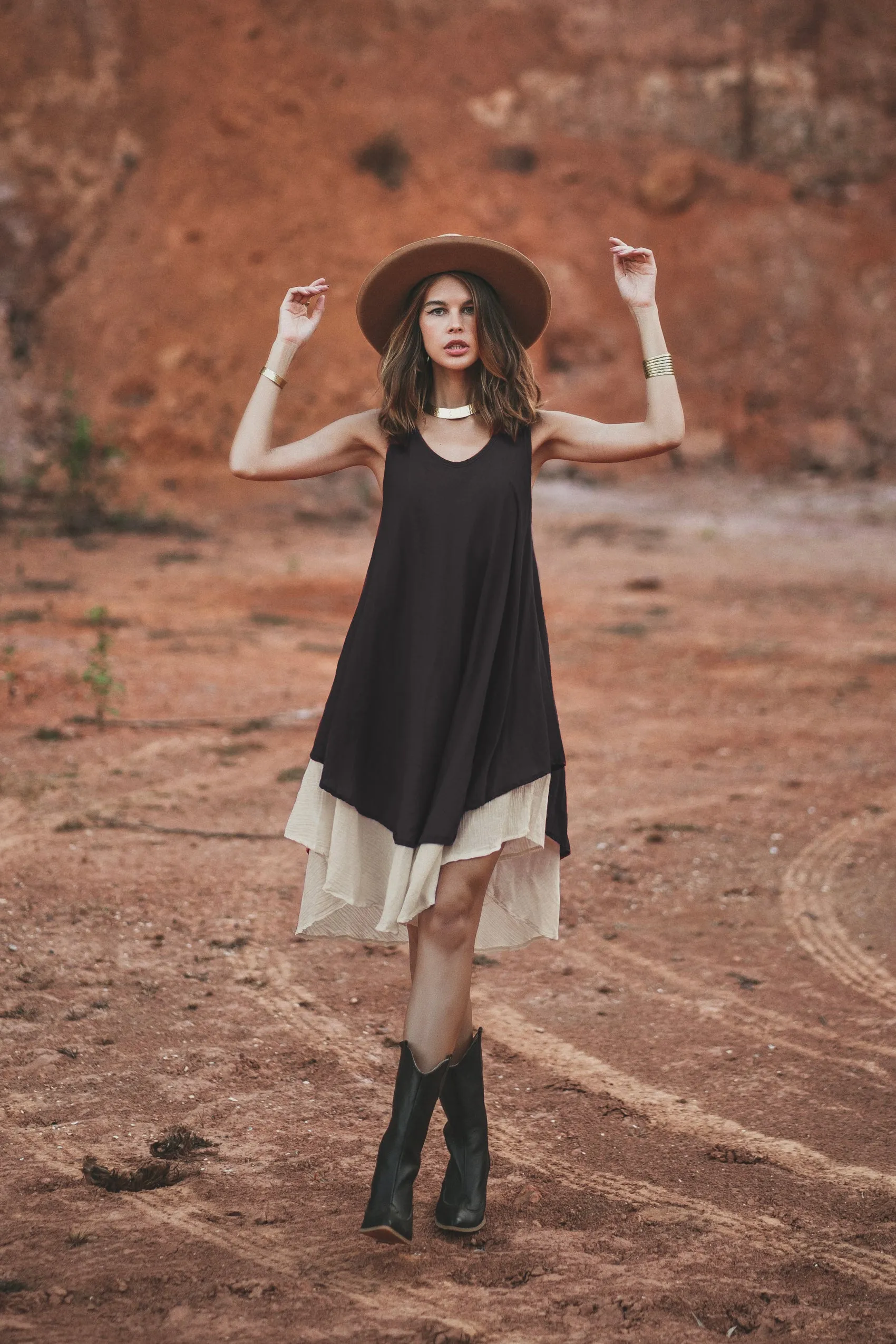 Boho Dress Momoko Black