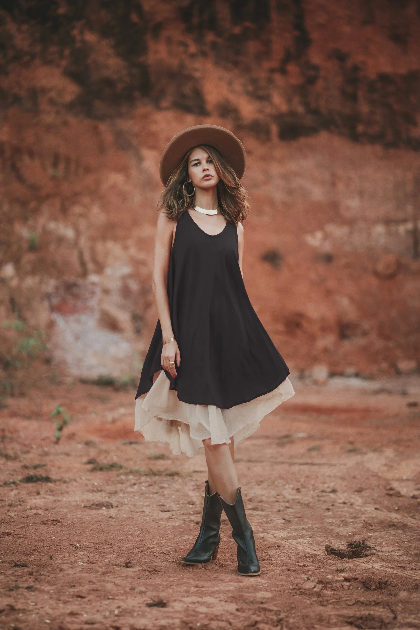 Boho Dress Momoko Black