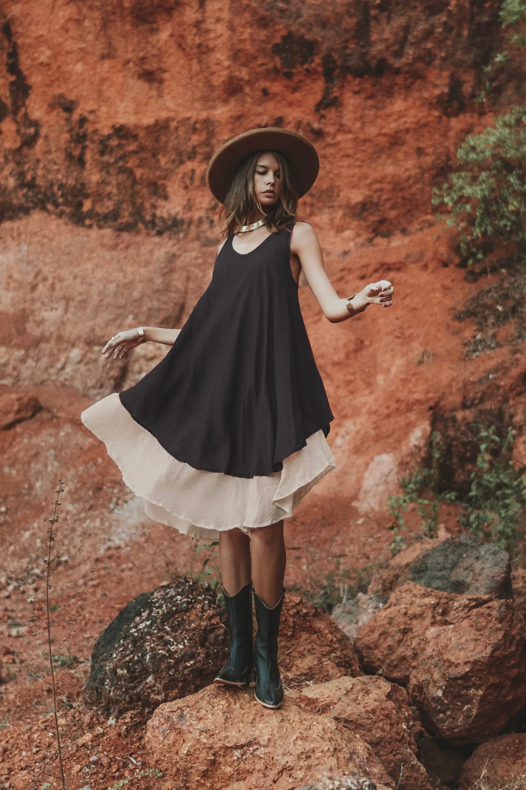 Boho Dress Momoko Black