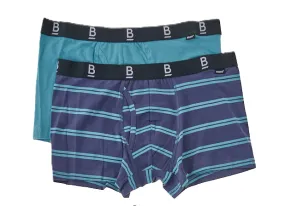 Bonds Men's Fly Front Trunk 2 Pack - Blue/Teal