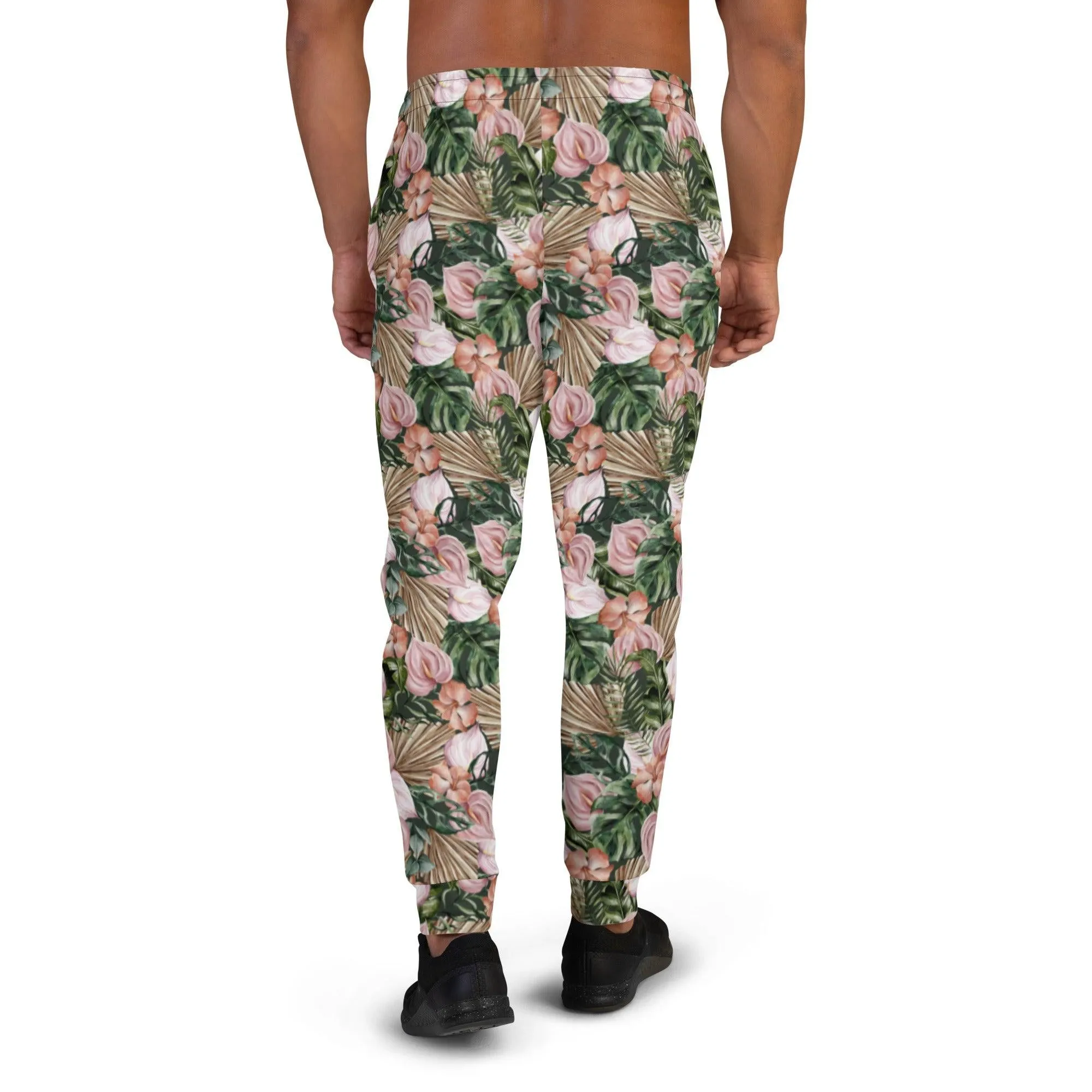 Brown Jungle Flora Men's Street Joggers