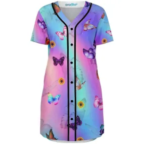 Butterfly Chrome Jersey Dress