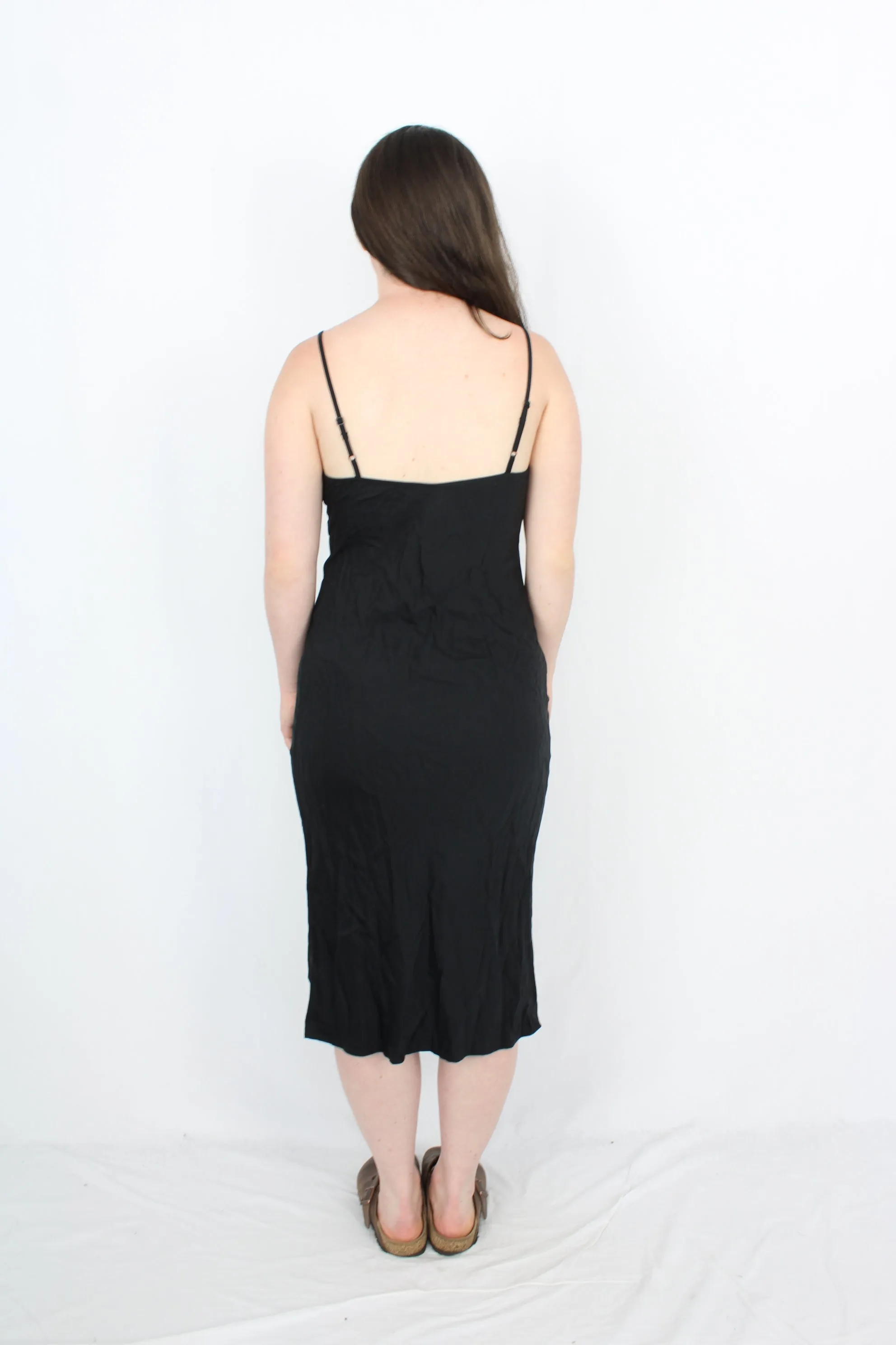 By Natalie - Black Slip Dress