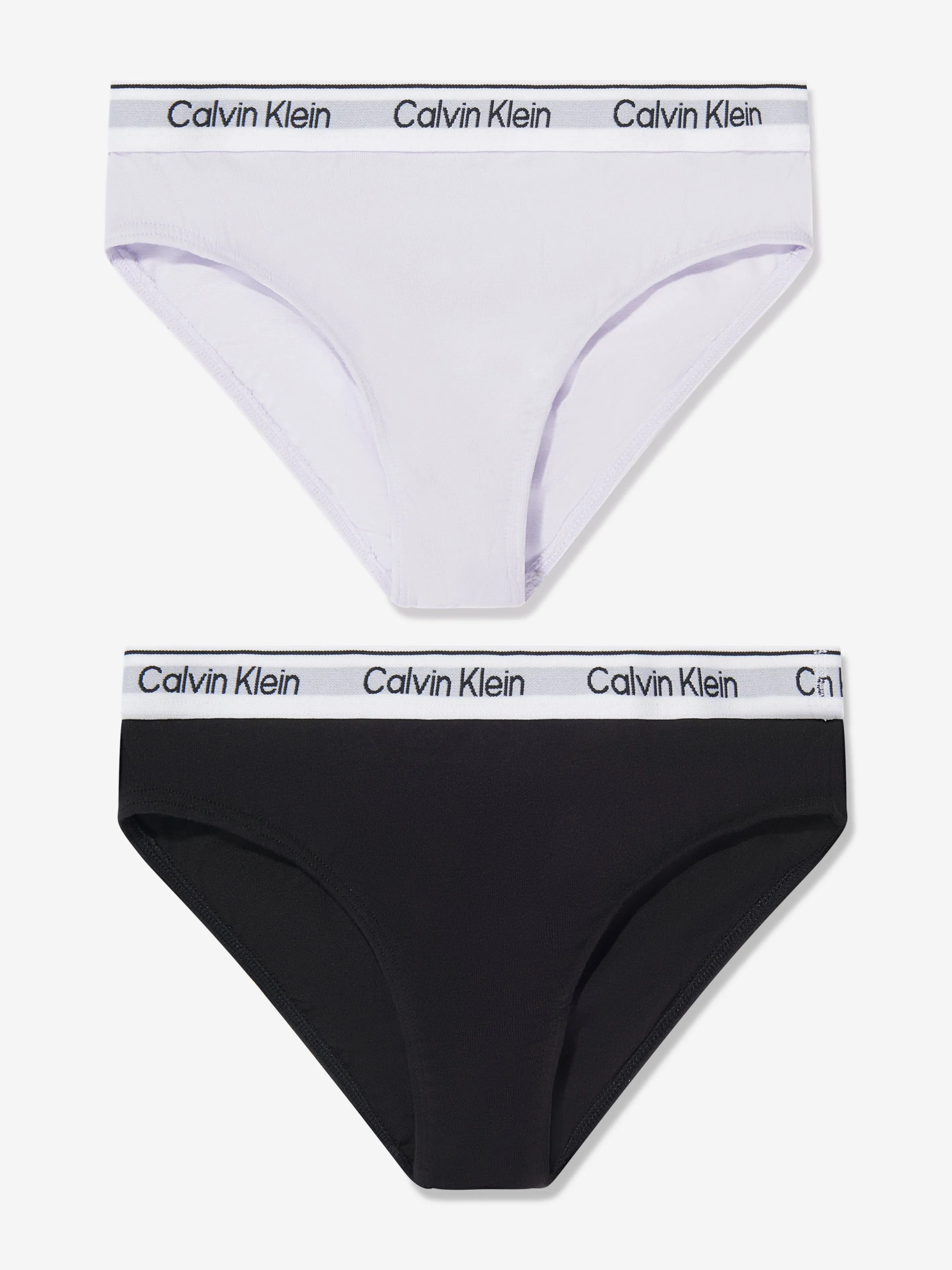 Calvin Klein Girls Bikini Knickers Set (2 Pack) in White