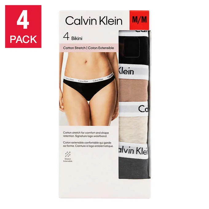 Calvin Klein Women's Cotton Stretch Bikini Style Underwear