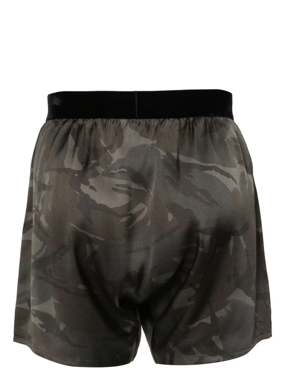 Camouflage-Pattern Silk Boxer Briefs