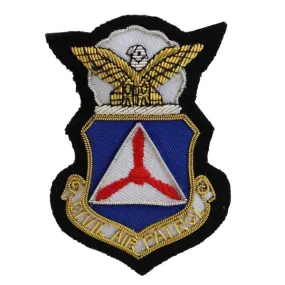 Civil Air Patrol Blazer Name Plate: Embroidered CAP Crest