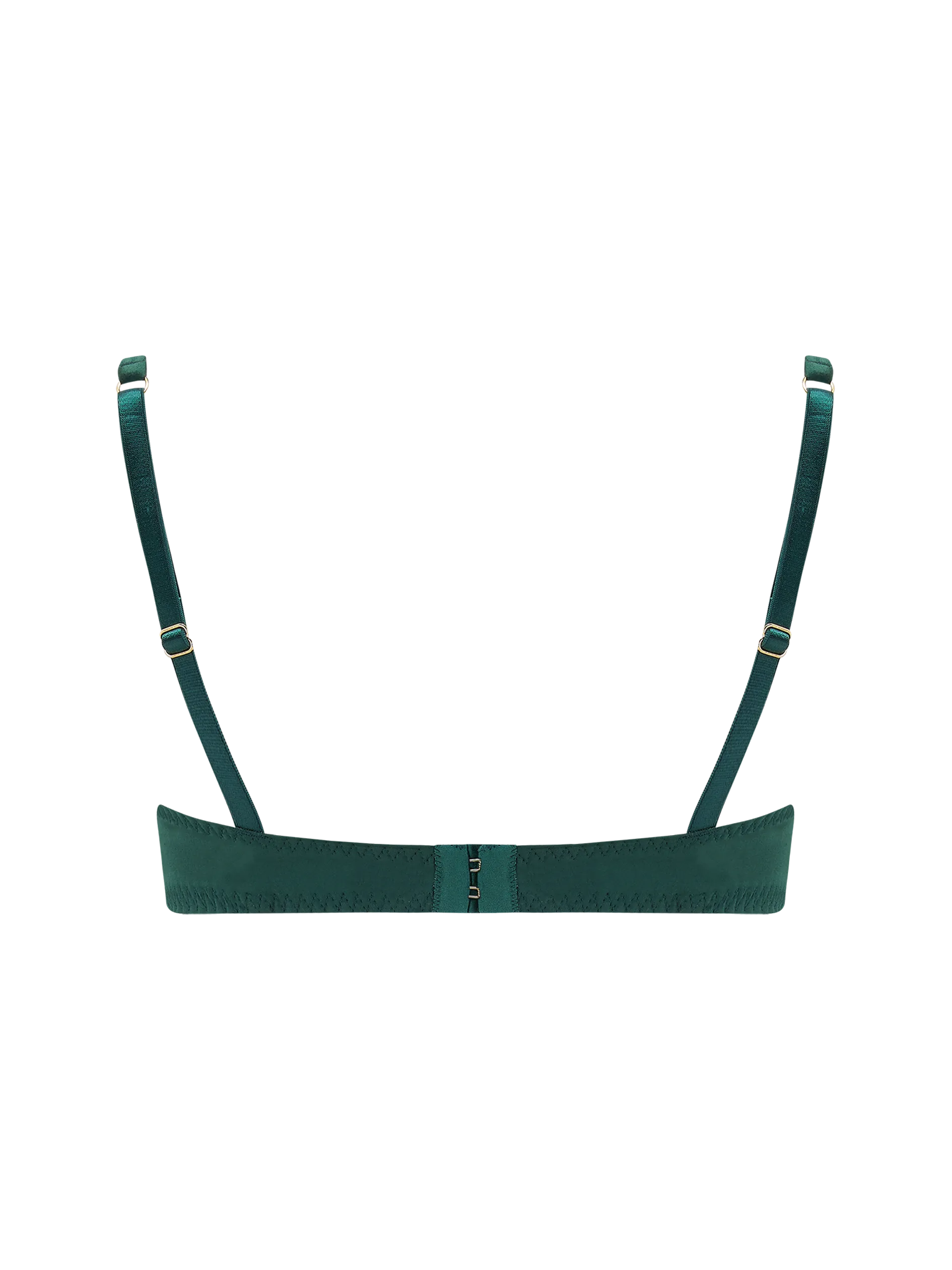 Coco de Mer Athena Balcony Bra in Deep Green