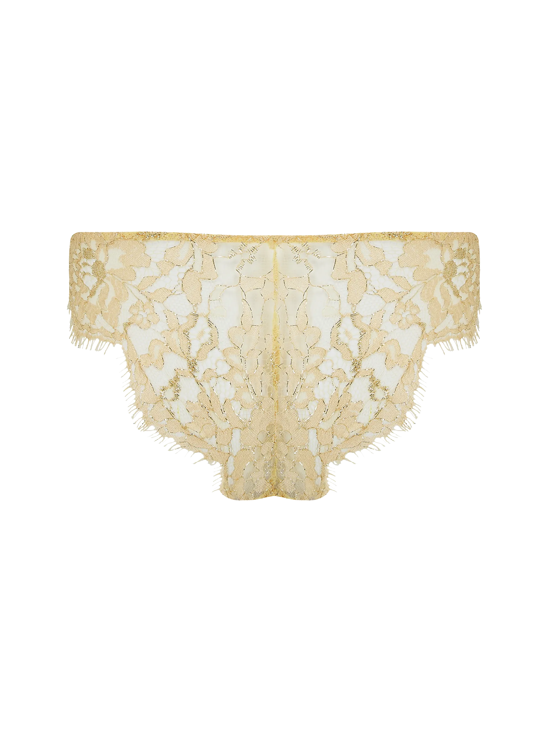 Coco de Mer Fiorella Brazilian Knicker in Gold