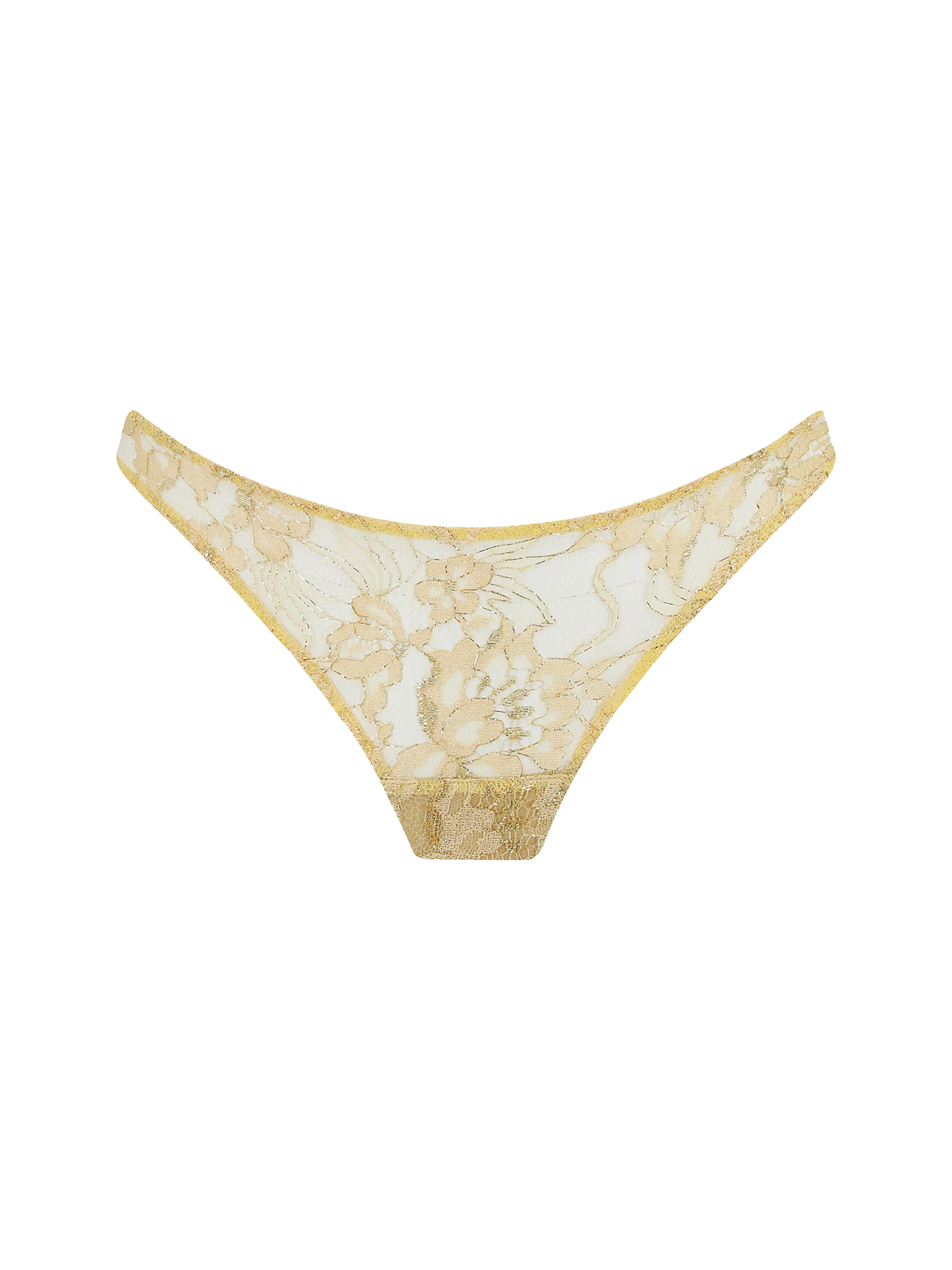 Coco De Mer Fiorella Thong in Gold