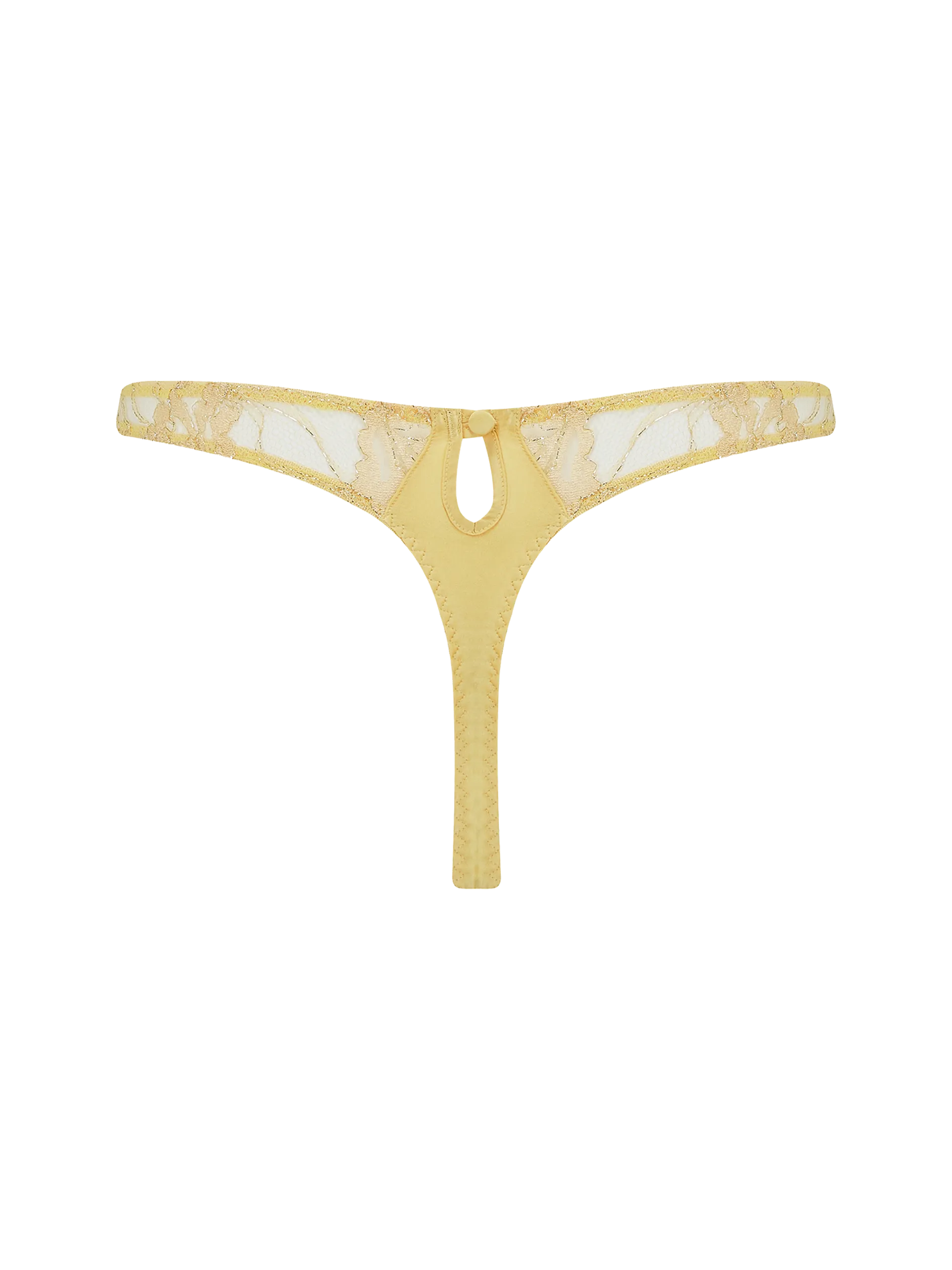 Coco De Mer Fiorella Thong in Gold