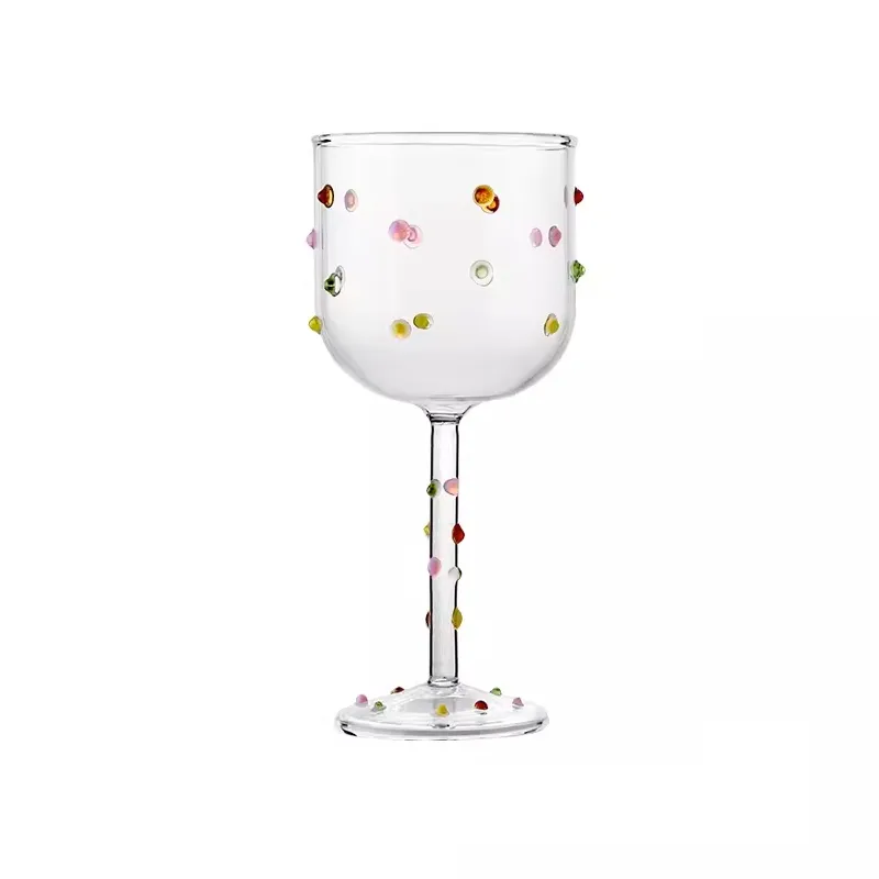 Colour Dots Wine Glass (1 pair)