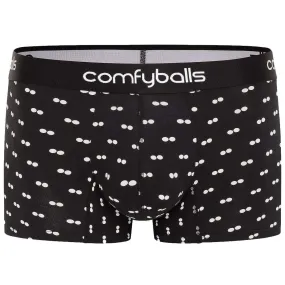 Comfyballs Cotton Regular Boxer - Black/White