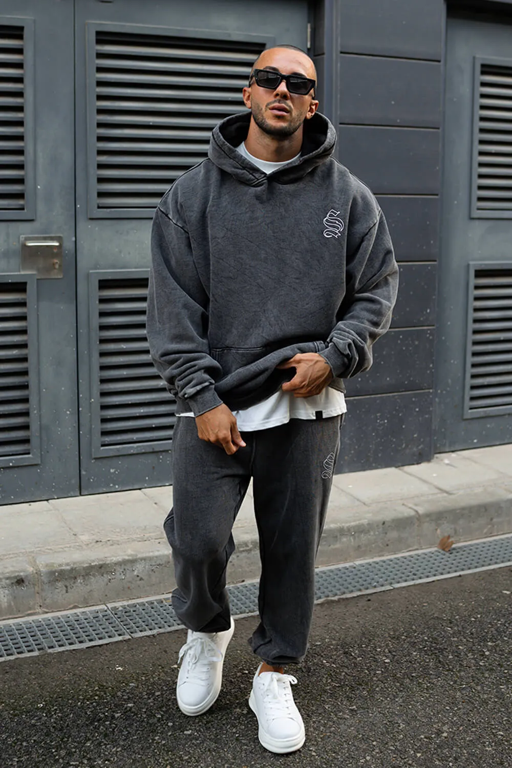 Core Logo Joggers - Acid Grey