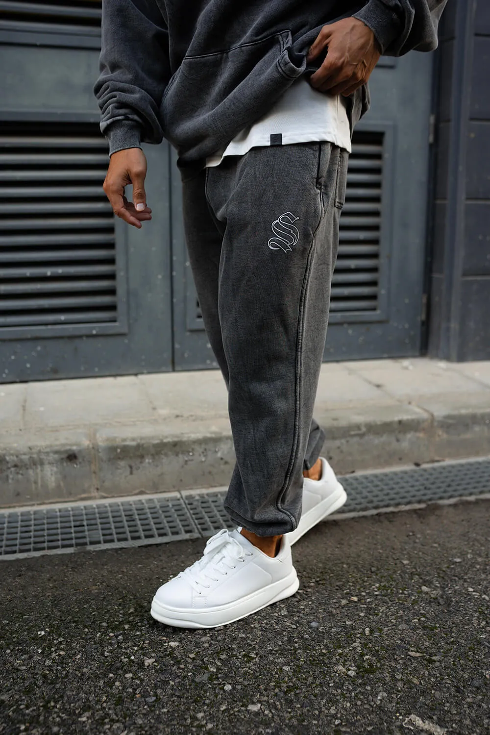 Core Logo Joggers - Acid Grey