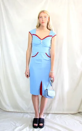 Cornflower Blue Pin Up Dress