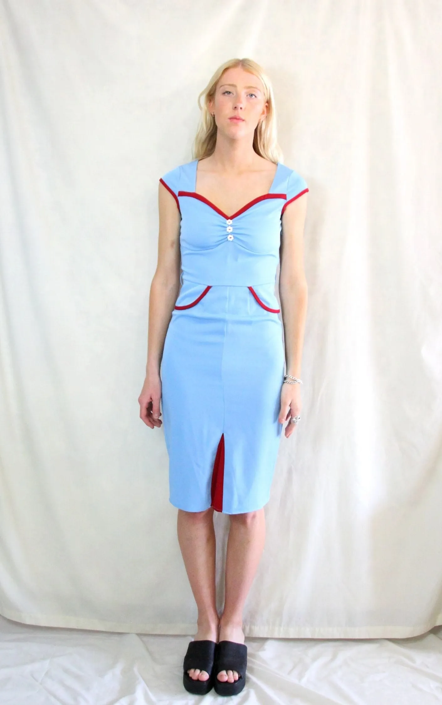 Cornflower Blue Pin Up Dress