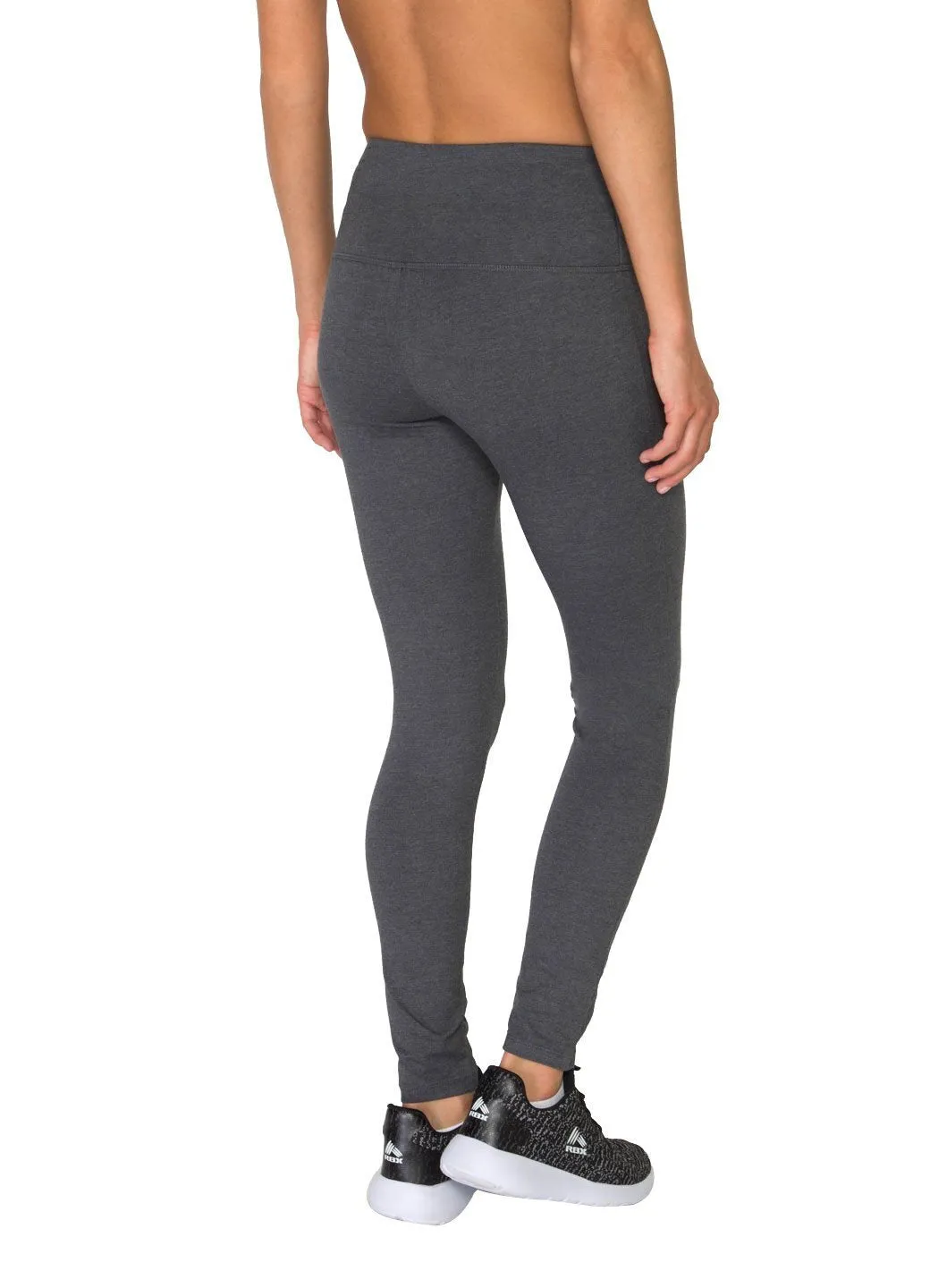 Cotton Spandex Tummy Control Full Length Legging