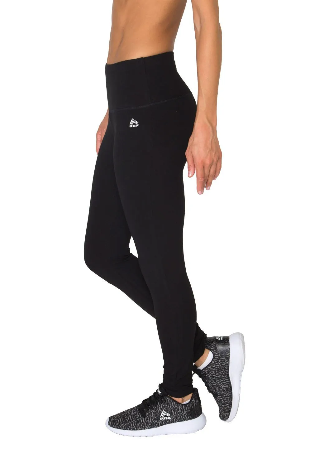 Cotton Spandex Tummy Control Full Length Legging