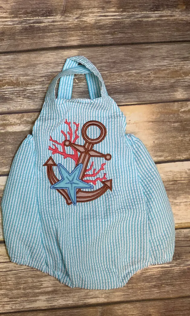 Crab and Anchor Rompers