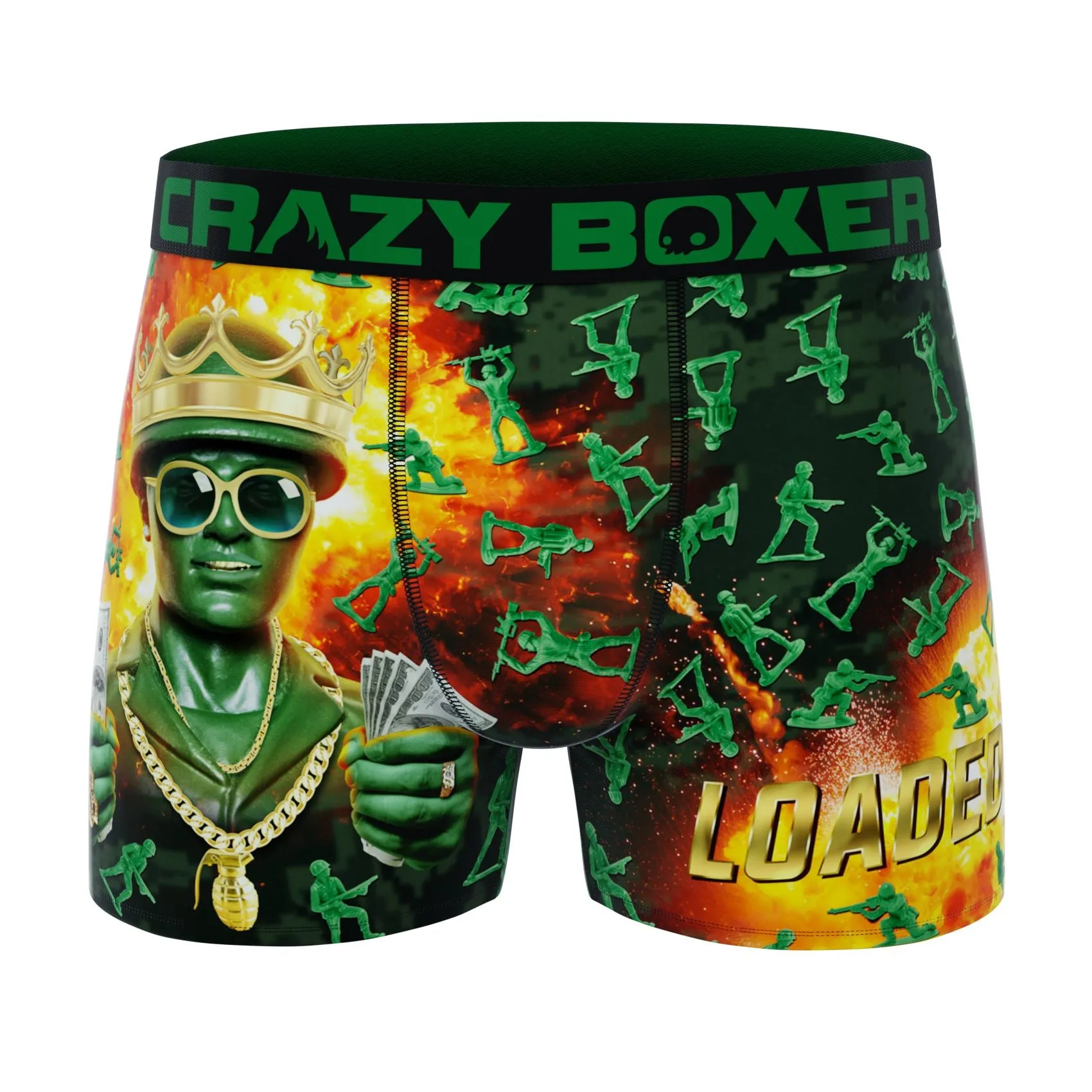 CRAZYBOXER Donuts Soldier Men's Boxer Briefs (3 pack)