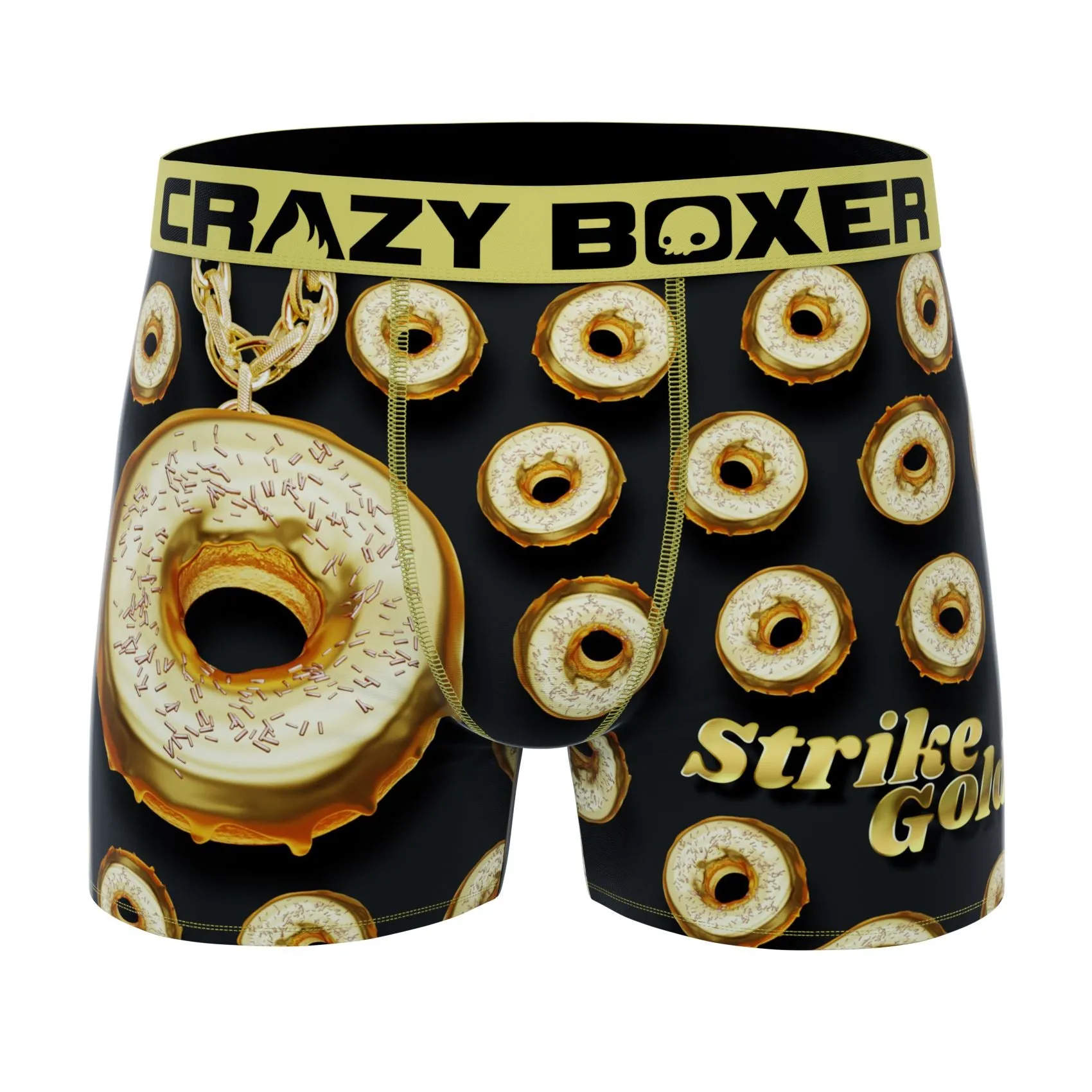 CRAZYBOXER Donuts Soldier Men's Boxer Briefs (3 pack)