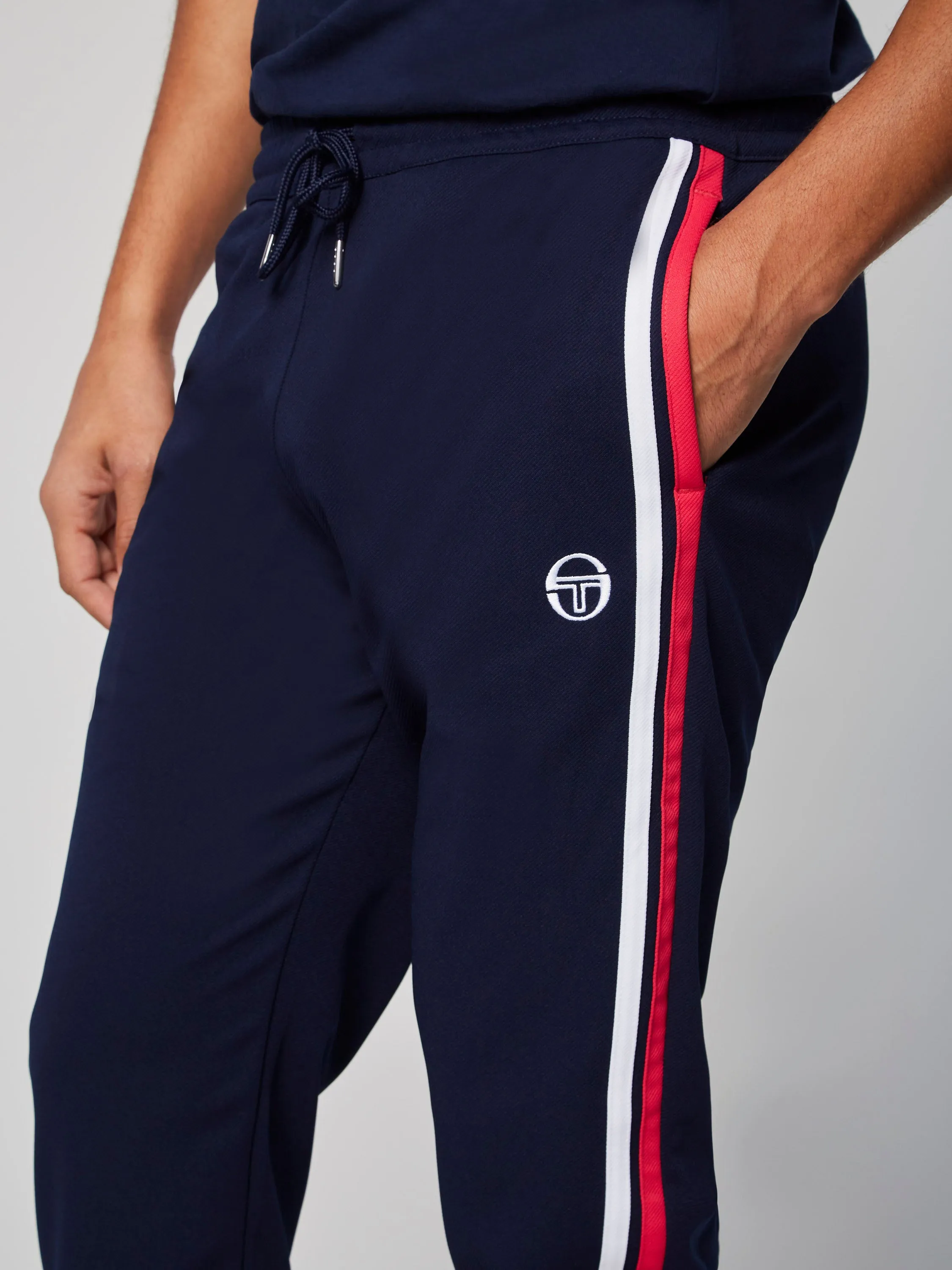 Damarindo Track Pant- Maritime Blue/ Rasberry