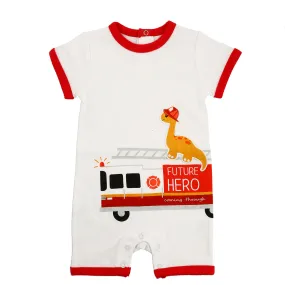 Dino Firefighter Romper