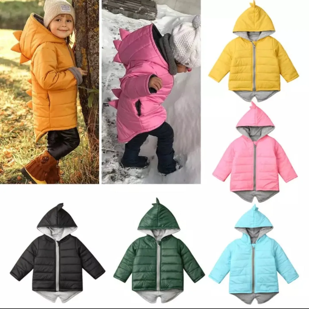 Dino Puffer Jacket Yellow #1000322