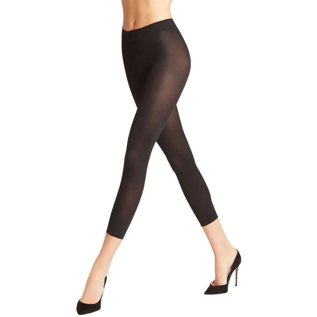 Falke Pure Matt 50 Denier Capri Leggings - Black