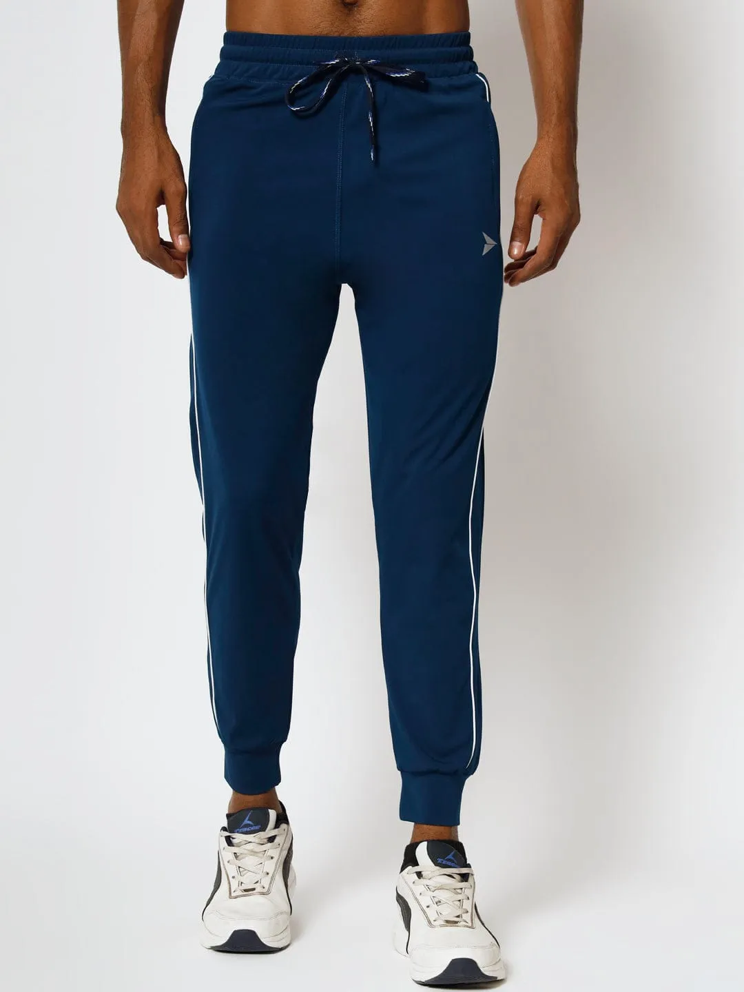 FITINC Slim Fit Airforce Jogger for Men with Double Piping & Zip Pockets