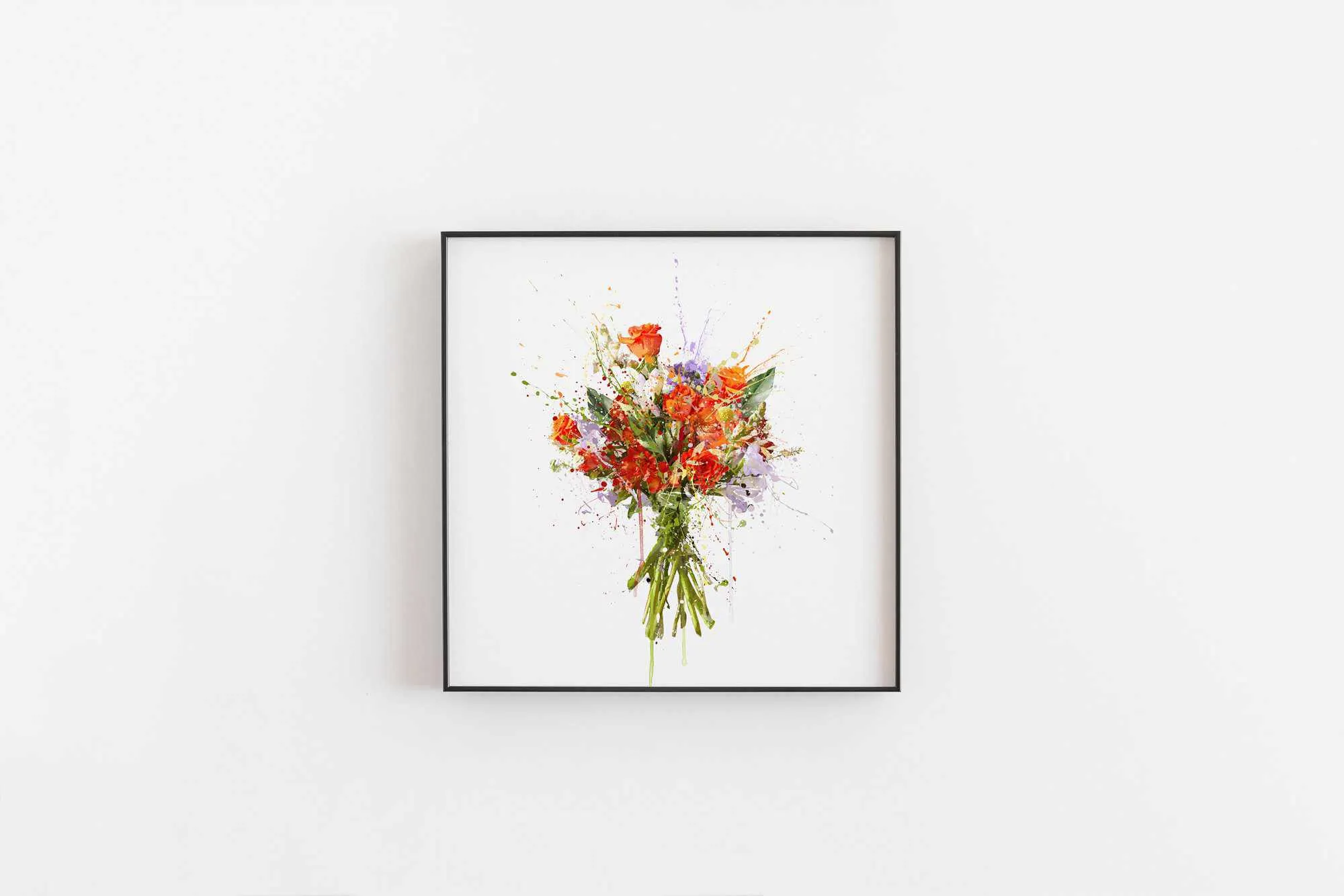 Flower Wall Art Print 'Mardi Gras'