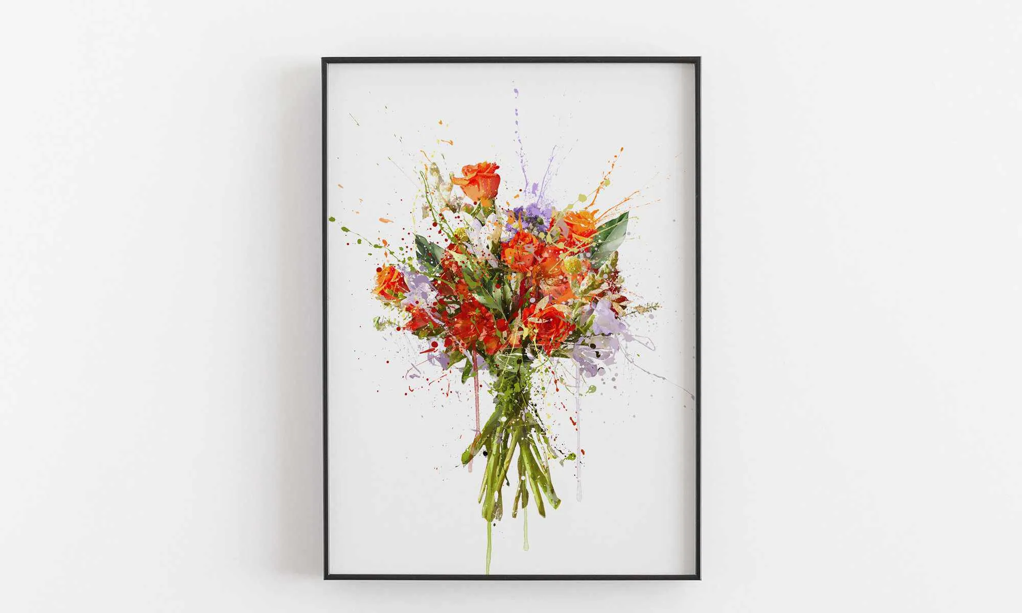 Flower Wall Art Print 'Mardi Gras'