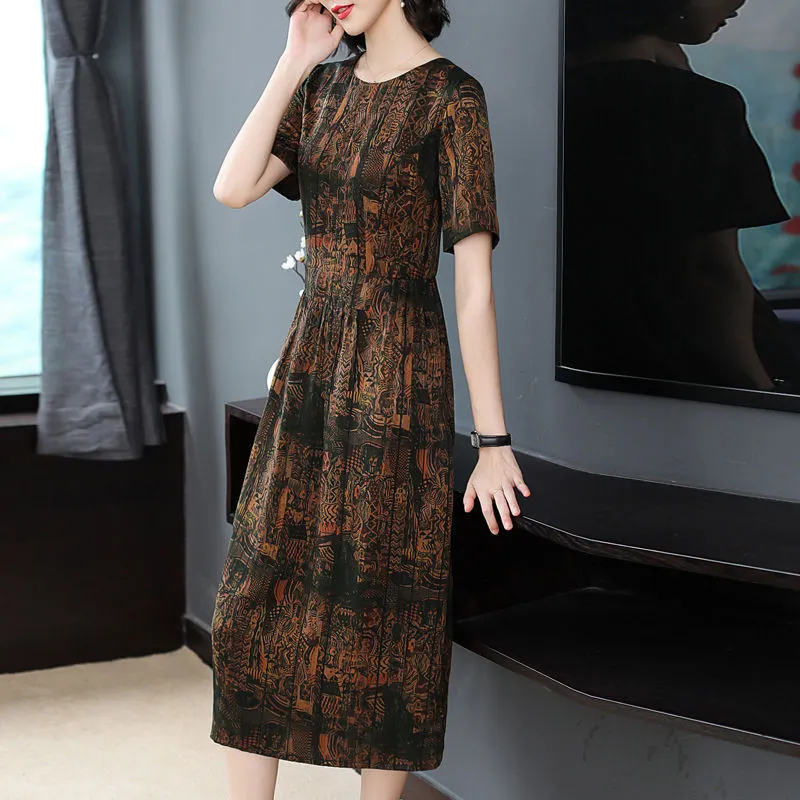 Fragrant Cloud Silk Long Dress