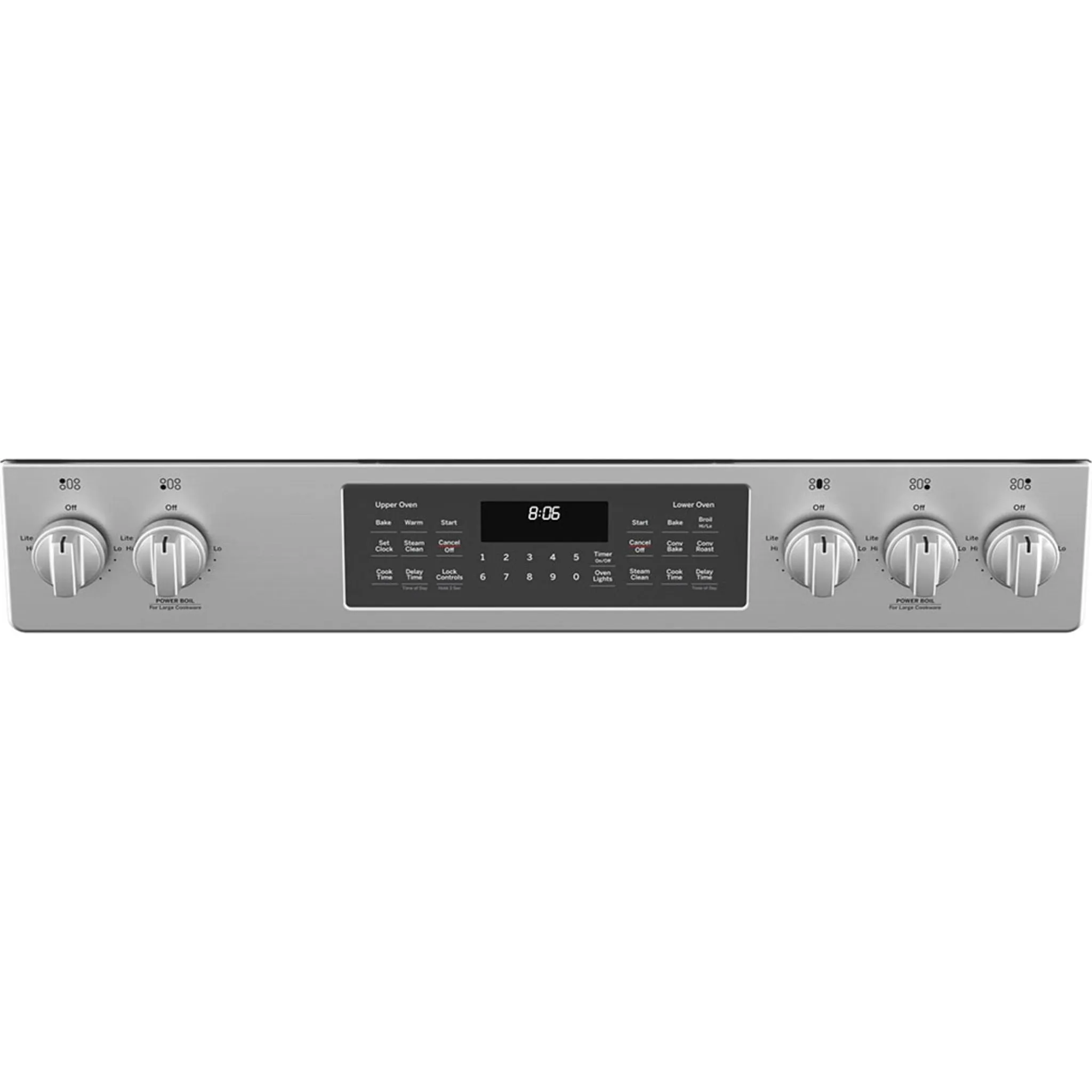 GE® 30" Slide-In Gas Double Oven Range with No Preheat Air Fry Stainless Steel - JCGSS86SPSS