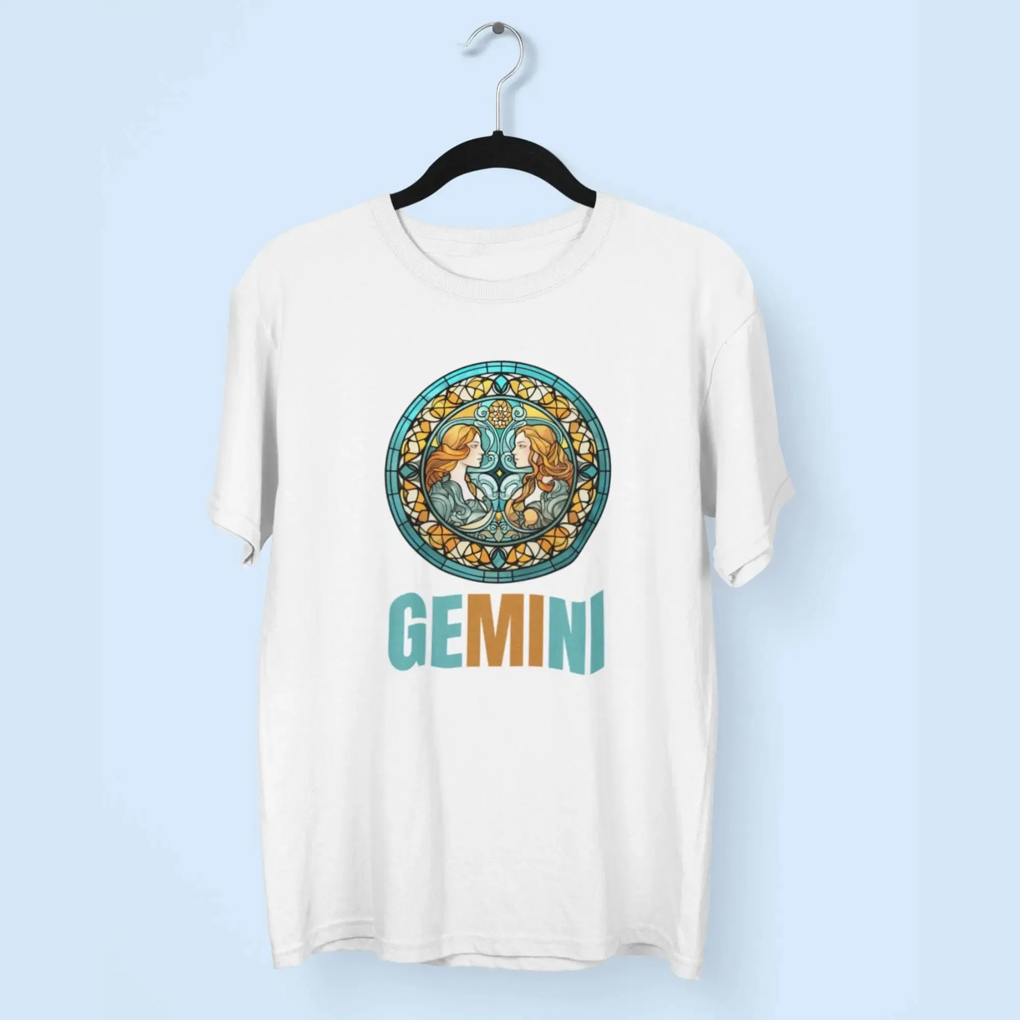 Gemini Round Neck Half Sleeve Classic T-Shirt