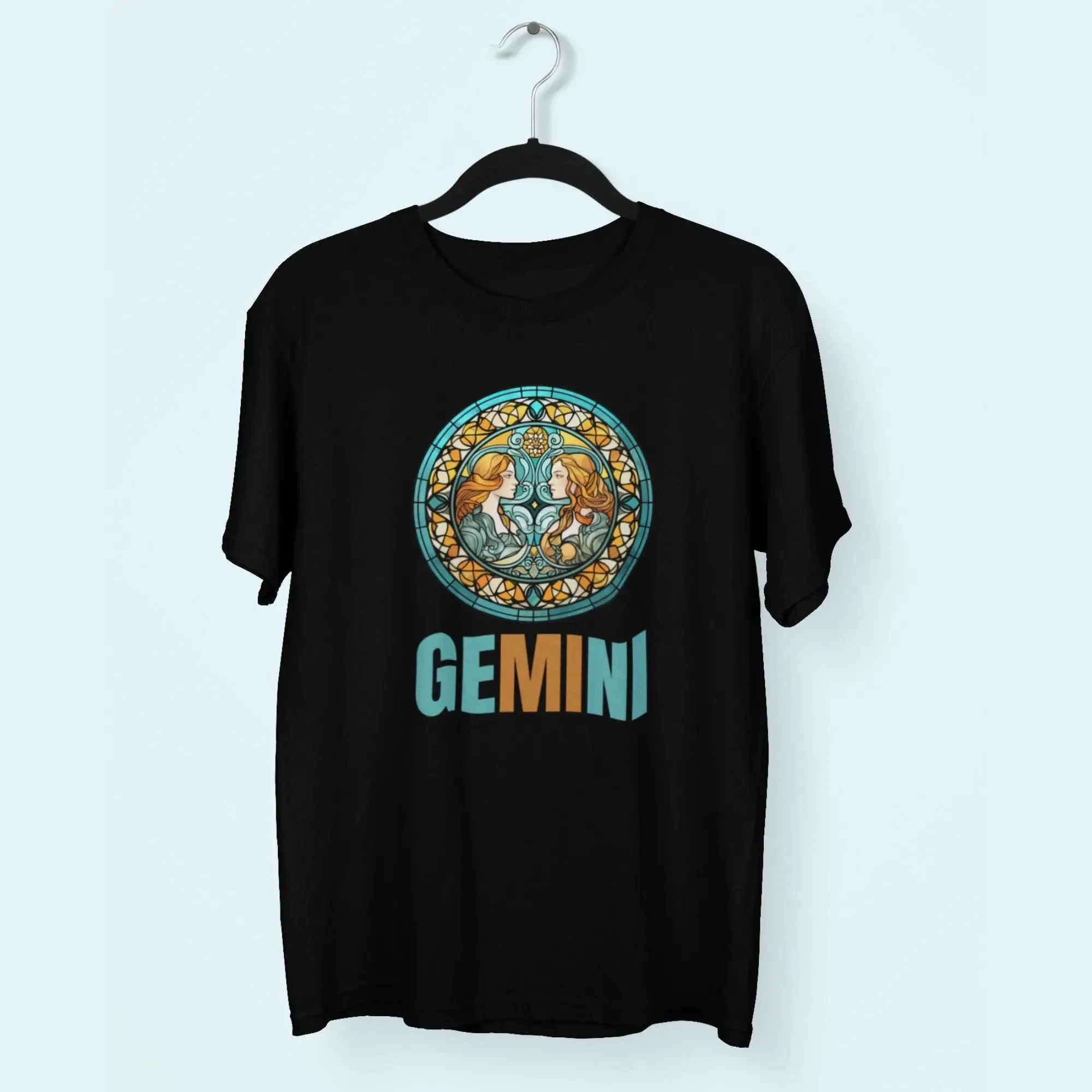 Gemini Round Neck Half Sleeve Classic T-Shirt